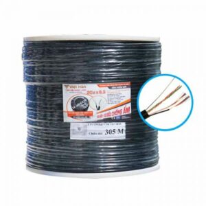 Cáp CAT3 cường lực kèm nguồn Việt Hàn